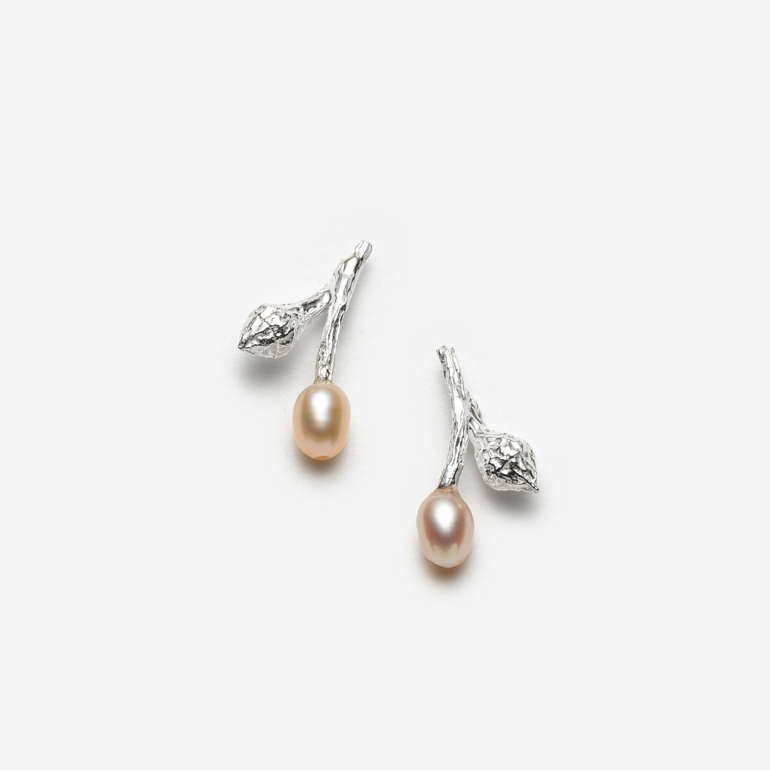 oucles d'oreilles en argent sterling avec perles d'eau douce