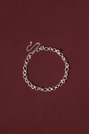 The Assembly  Chocker Necklace - Silver Sterling