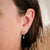 13mm Sun Charm Sleepers Hoops Earrings - Silver - Camillette