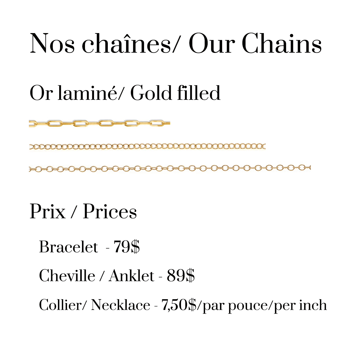 Permanent Jewelry - Camillette