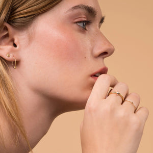 X Ring – 14k Yellow Gold