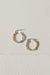The Medium Amalgam Hoop Earrings - Sterling Silver - 20mm