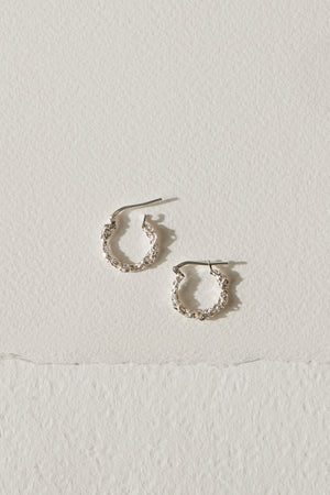 Boucles d'oreilles anneaux Amalgame - Argent sterling - 15mm
