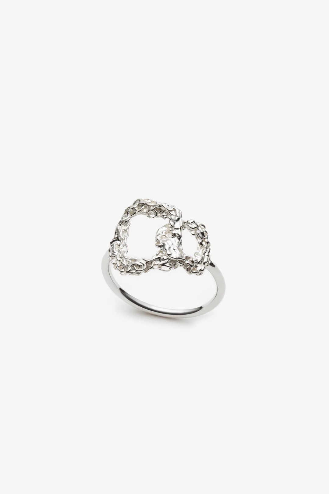 Intertwined Ring - Sterling Silver Rhodium plated