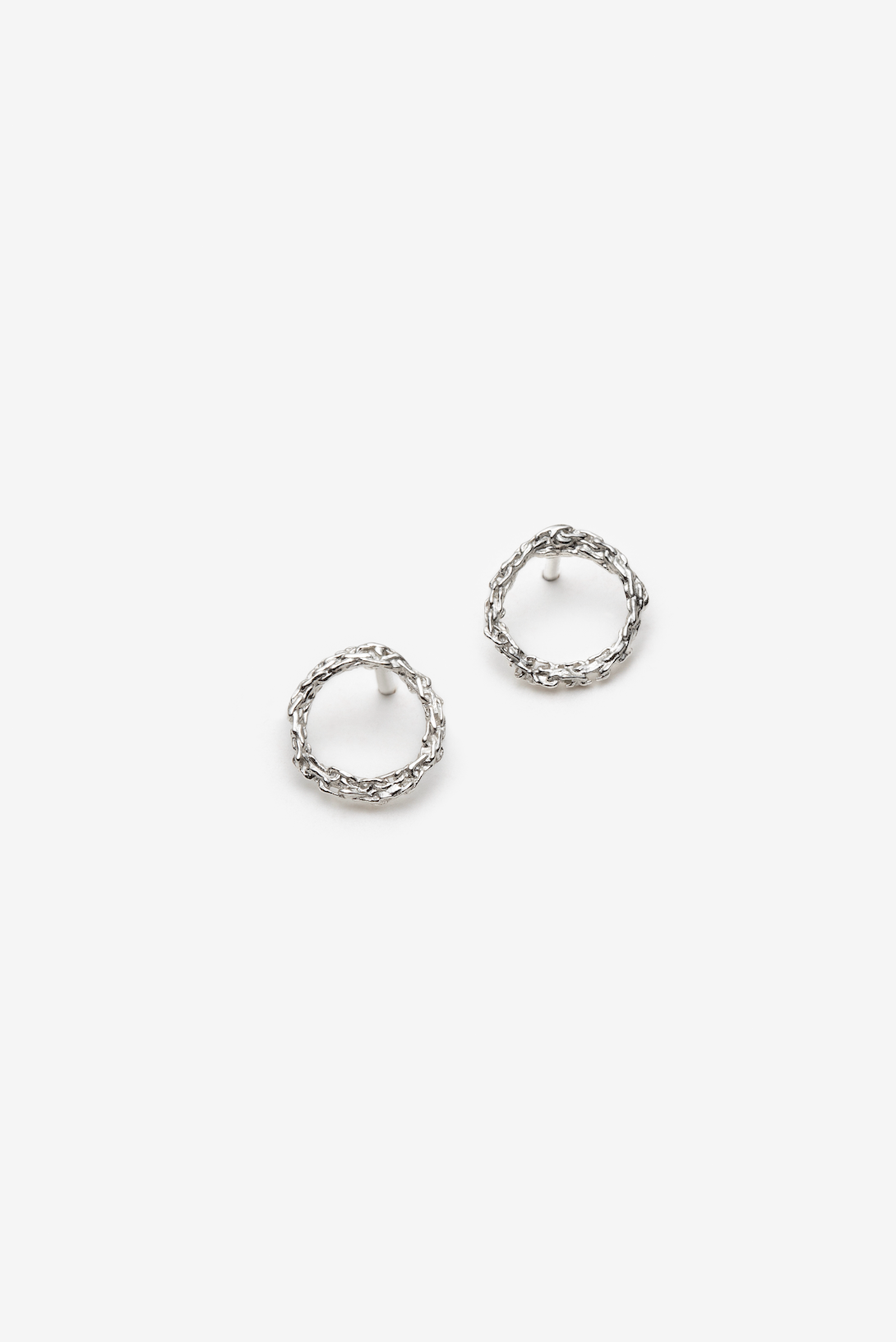 The Round Amalgam Stud Earrings