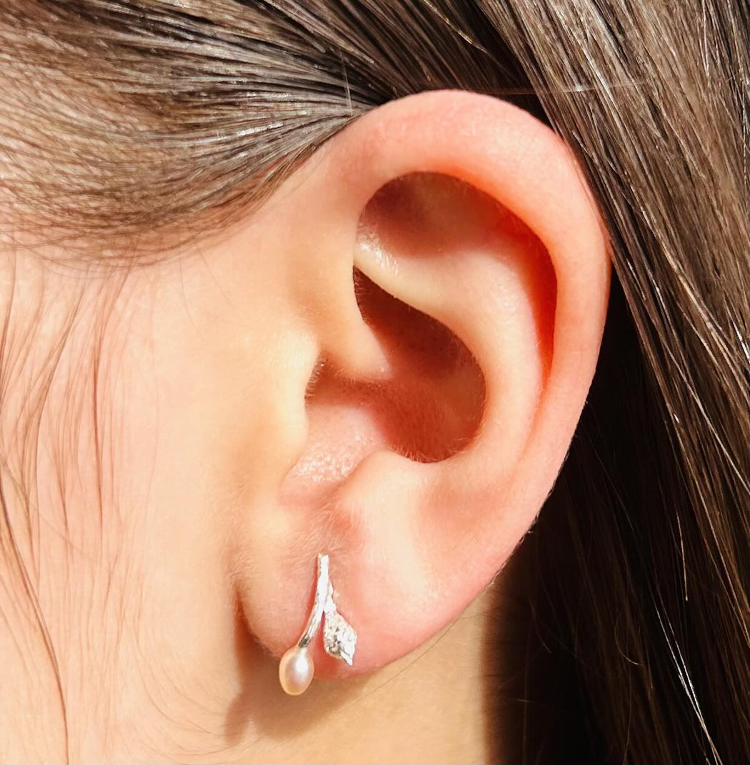 Bloom Stud Earrings - Sterling Silver - Camillette