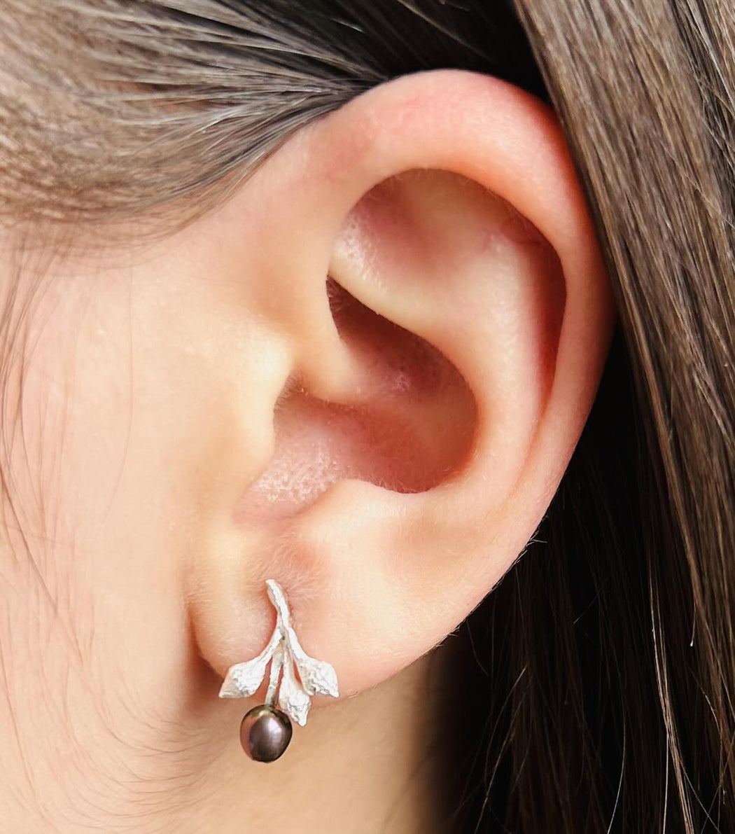 Growth Stud Earrings - Sterling Silver - Camillette