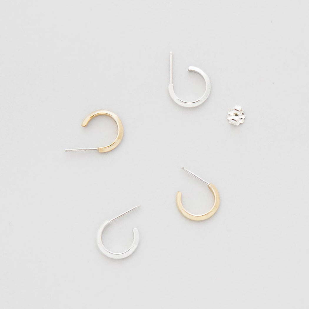 Halo Earrings – Brass or Silver - Camillette