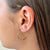 10k Yellow Gold Hoop Earrings - 24mm - Camillette