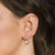 20mm Sleepers Hoops Earrings – 10k White Gold – Large - Camillette