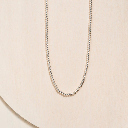 Bead Necklace - Sterling Silver - Camillette