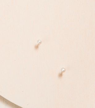 Classic Freshwater Pearl Solitaire Studs - Sterling Silver - Camillette