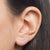 Mini Wave Stud Earrings – Sterling Silver - Camillette