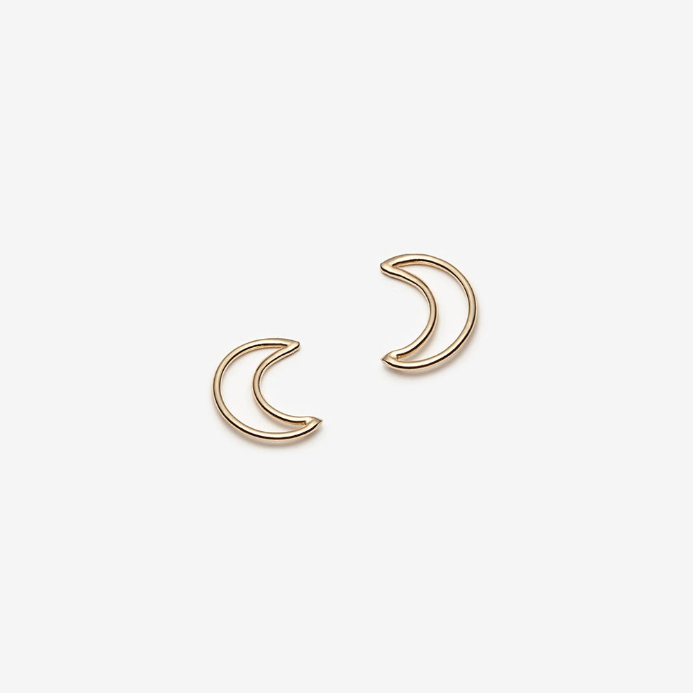 Moon Earrings - Gold - Camillette