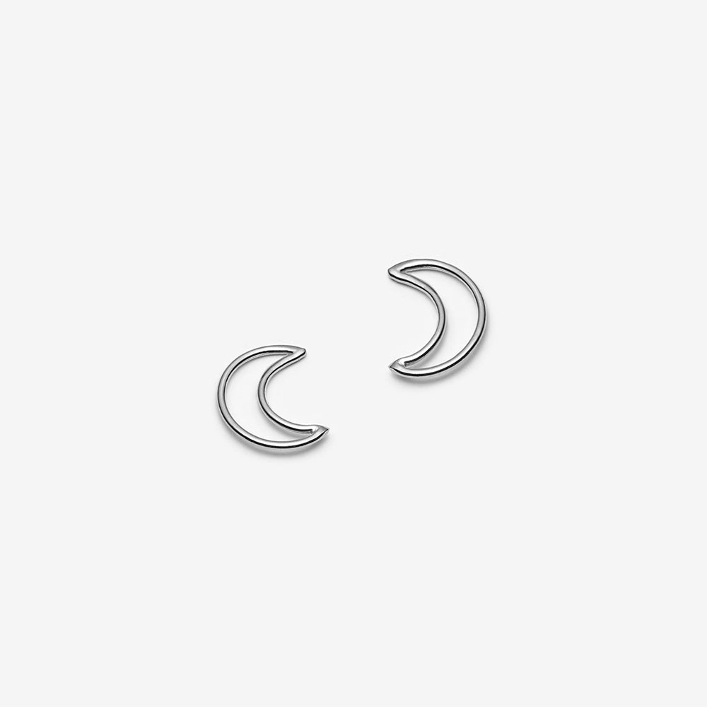 Moon Earrings - Silver - Camillette