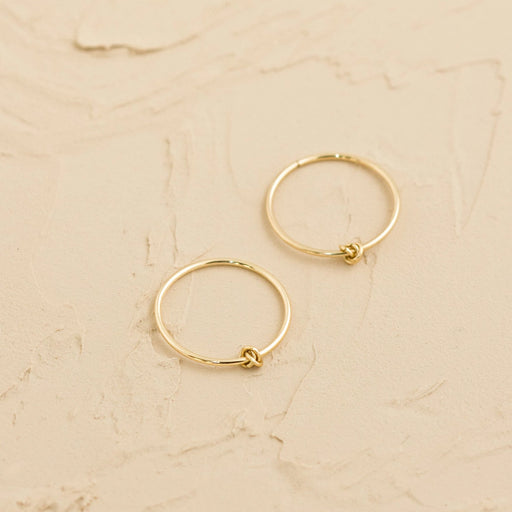 Prélude Sleepers Hoops Earrings – 10k Yellow Gold - Camillette