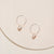 Silver Hoop Earrings - Ivory Pearl - 24mm - Camillette