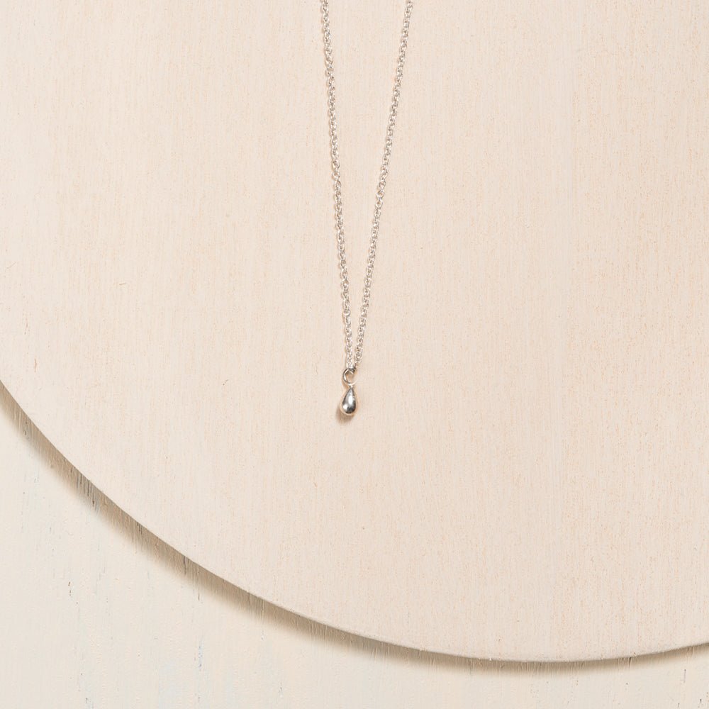 Small Drop Necklace - Sterling Silver - Camillette